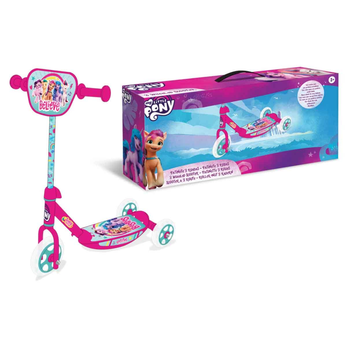 Hasbro My Little Pony 3 Wheeled Scooter Girls, 3-4 Years