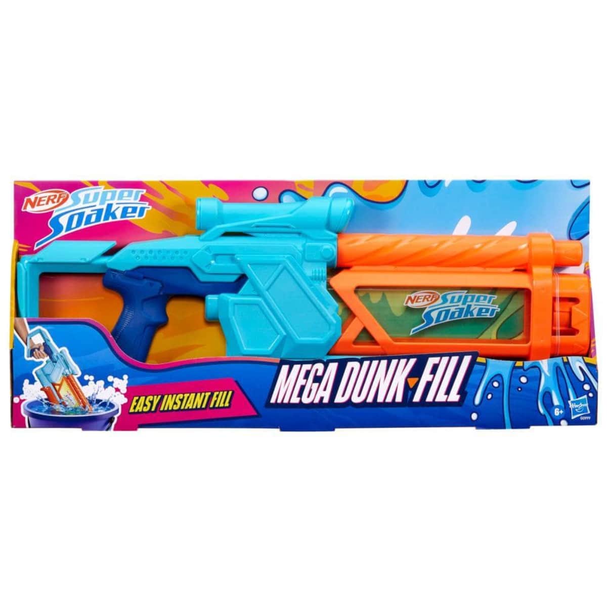 Hasbro Nerf Soa Mega Dunk Fill Blaster Toy Unisex, 5-7 Years