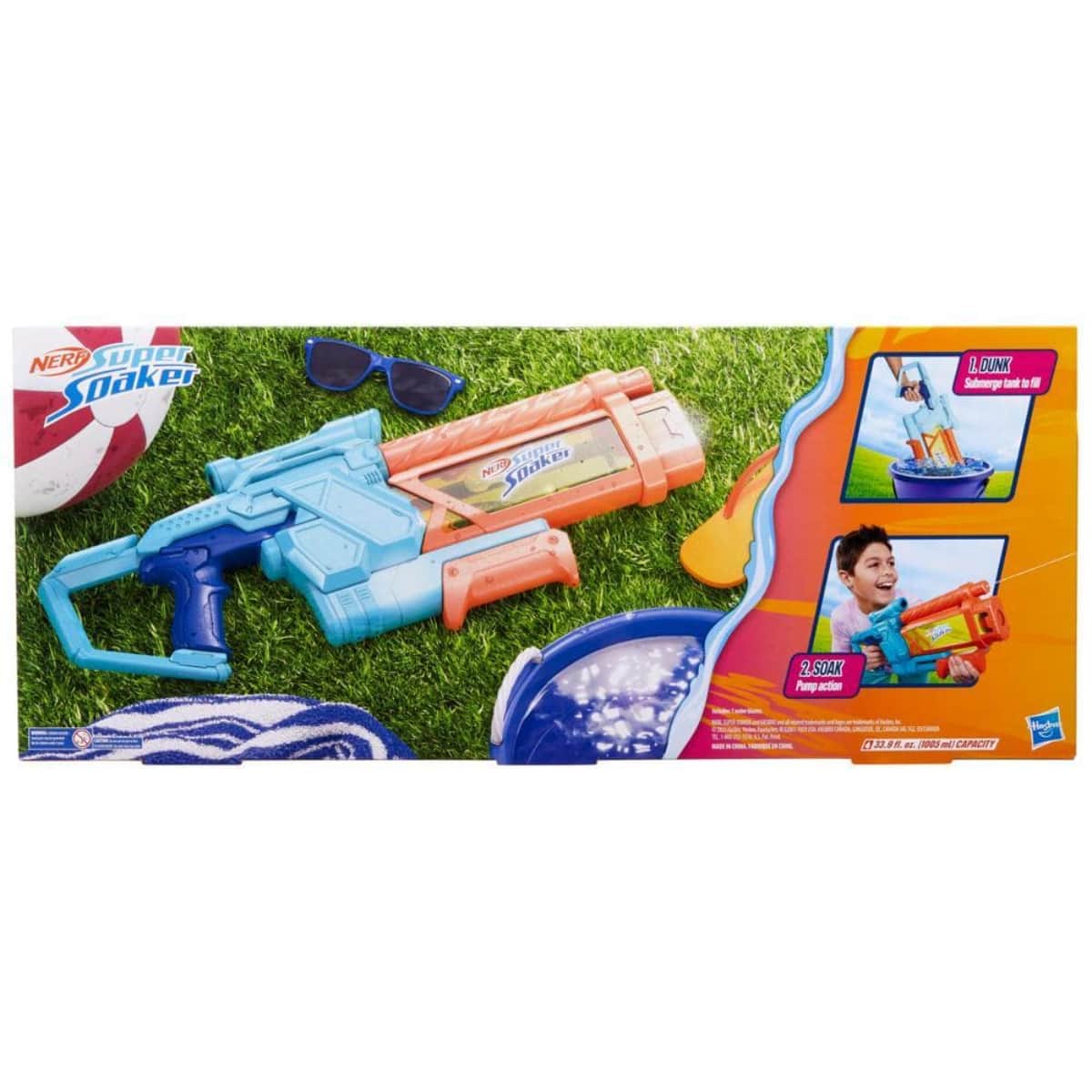 Hasbro Nerf Soa Mega Dunk Fill Blaster Toy Unisex, 5-7 Years