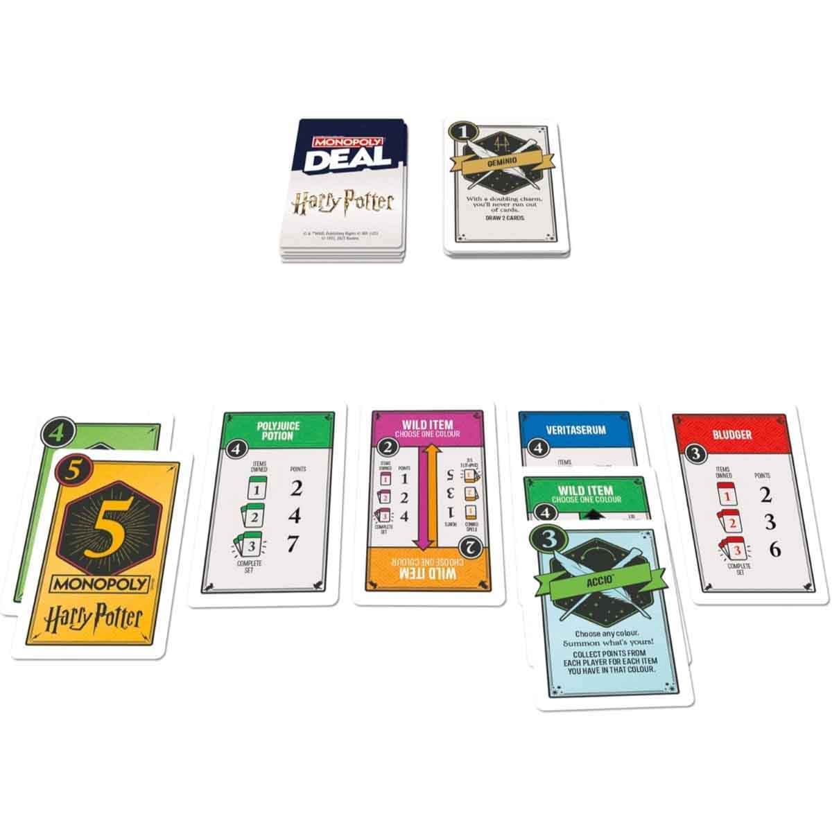 Hasbro Risk Board Game with Monopoly Deal Harry Potter & Monopoly Free Parking Bundle Unisex, 8-10 Years