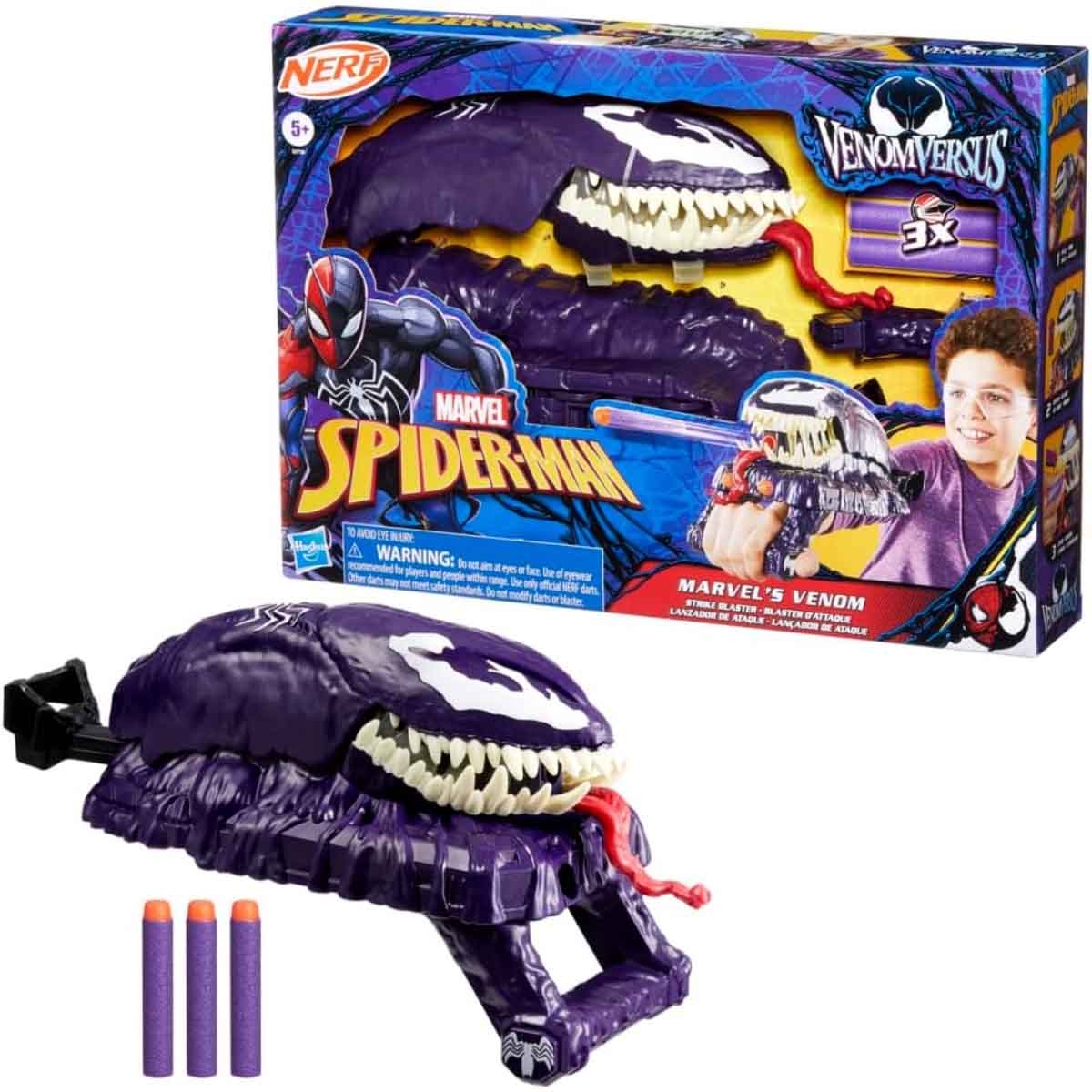 Hasbro Spider-Man Venom Strike Gauntlet Foam Blaster Unisex, 5-7 Years