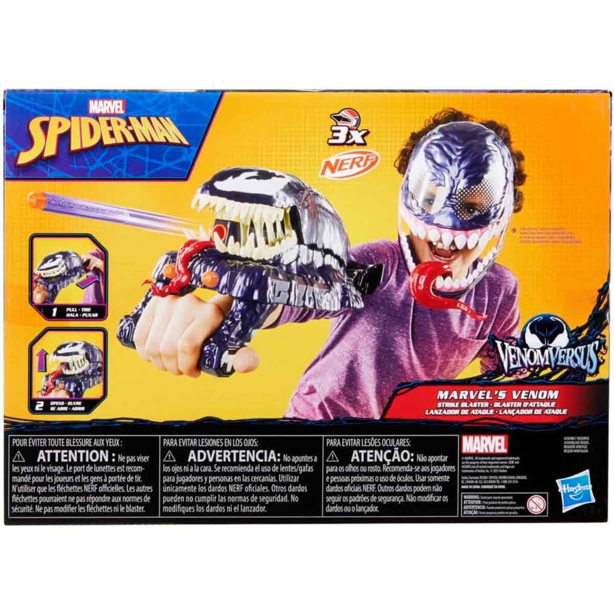 Hasbro Spider-Man Venom Strike Gauntlet Foam Blaster Unisex, 5-7 Years