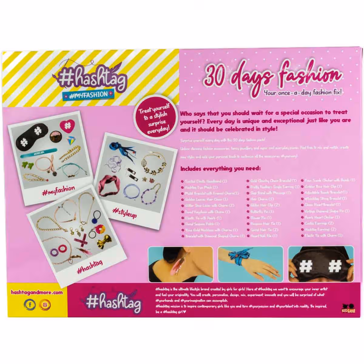 Hashtag 30 Days Fashion Craft Kit Girls, 5-7 Years