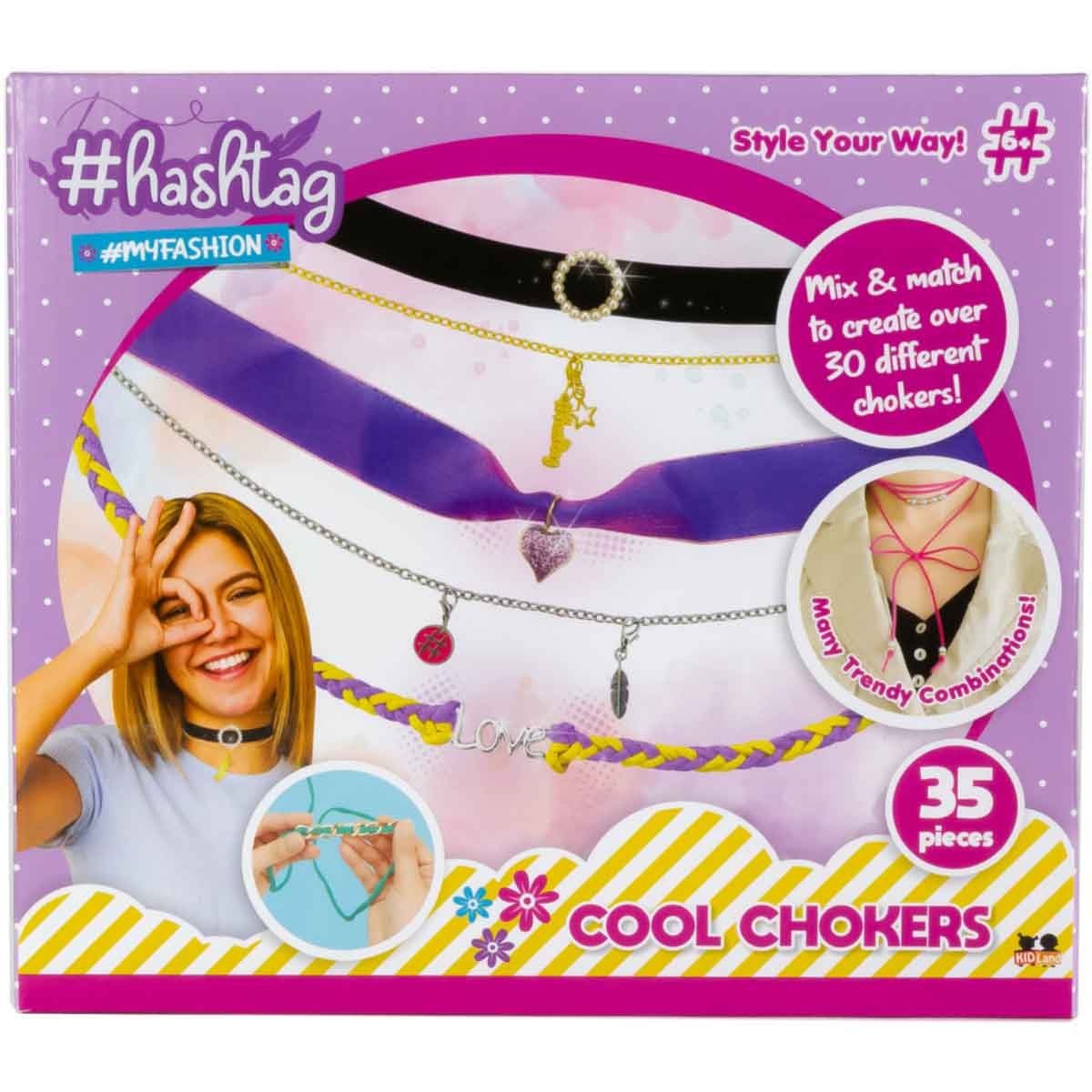 Hashtag Cool Chokers Craft Kit Girls, 5-7 Years