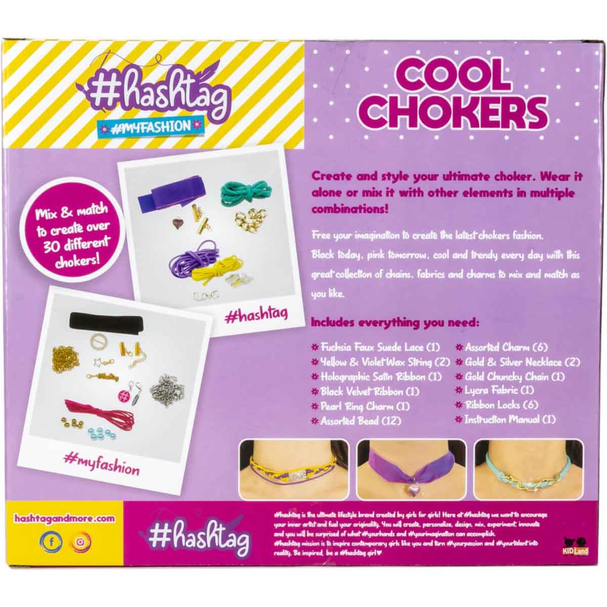 Hashtag Cool Chokers Craft Kit Girls, 5-7 Years