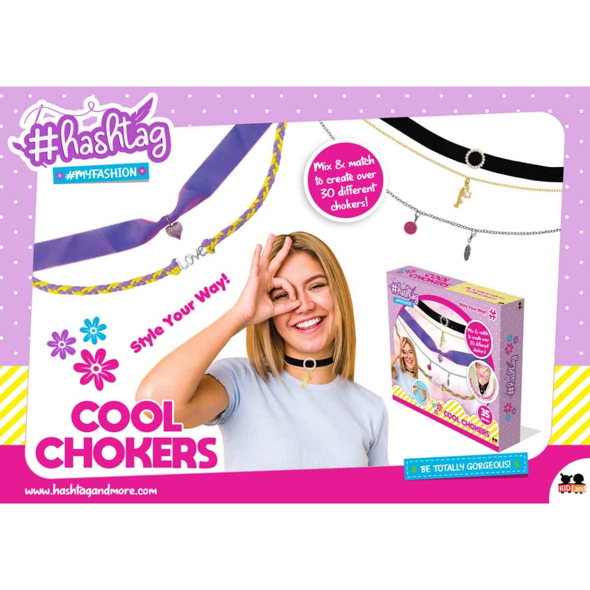 Hashtag Cool Chokers Craft Kit Girls, 5-7 Years