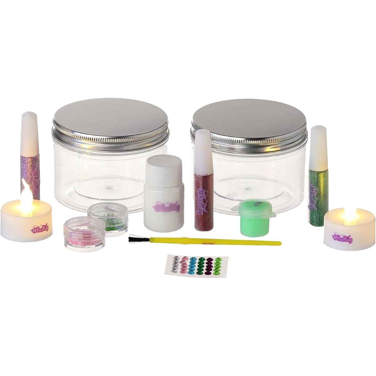 Hashtag Light Jars Craft Kit Unisex, 5-7 Years