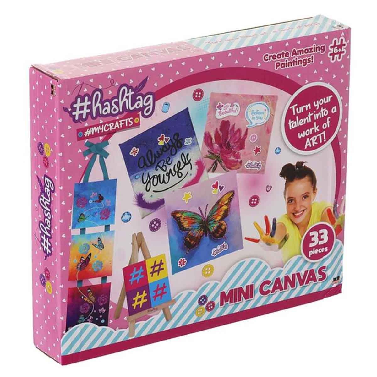 Hashtag Mini Canvas Craft Kit Unisex, 5-7 Years
