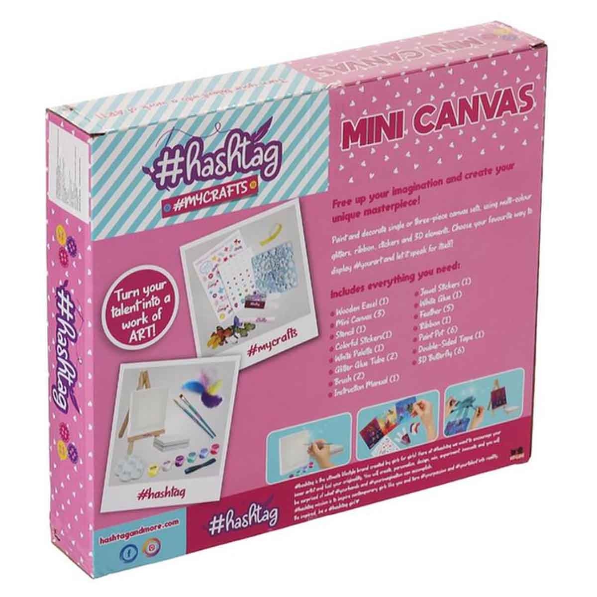 Hashtag Mini Canvas Craft Kit Unisex, 5-7 Years