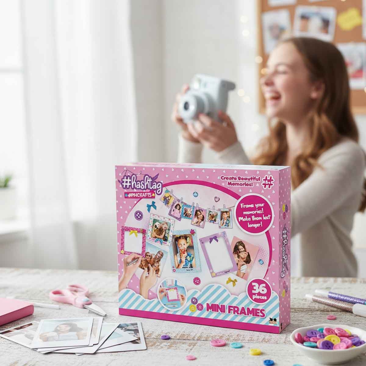 Hashtag Mini Frames Craft Kit Unisex, 5-7 Years