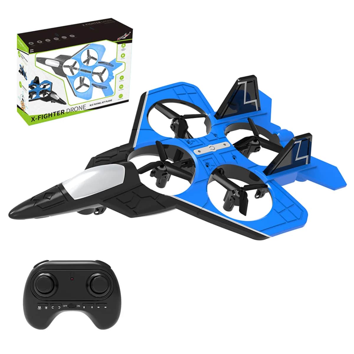 Helicmax 2.4Ghz Remote Control F35 Assorted X-Fighter Drone Unisex, 13+ Years