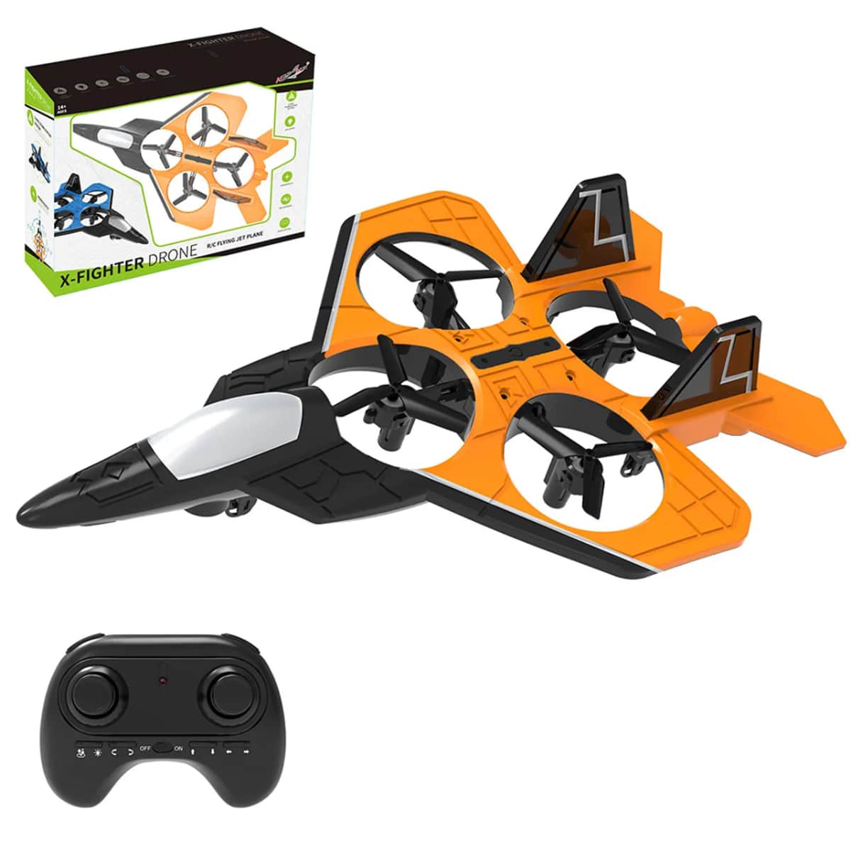 Helicmax 2.4Ghz Remote Control F35 Assorted X-Fighter Drone Unisex, 13+ Years