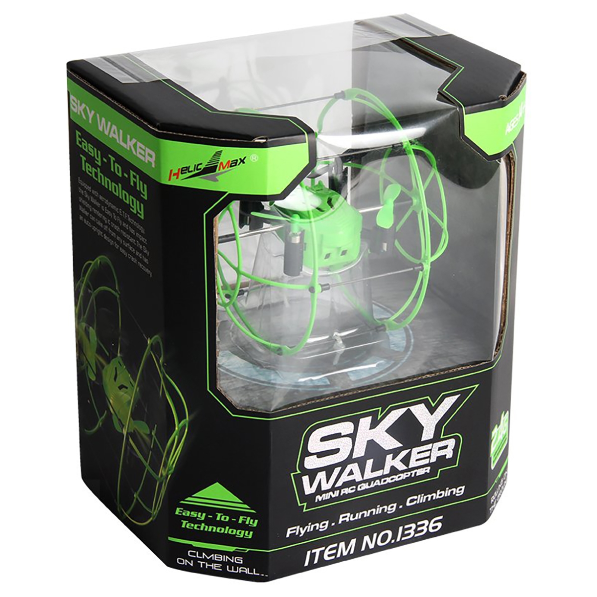 Helicmax Assorted Sky Walker 2.4G RC Quadcopter with Ball Shaped Protector Unisex, 13+ Years