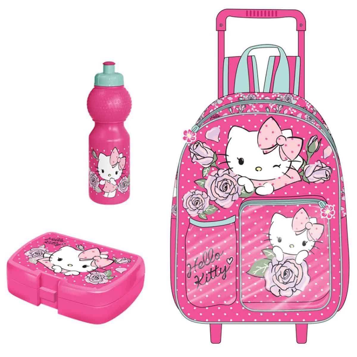 Hello Kitty 14" 3-in-1 Trolley Bag Set Girls, 3-4 Years