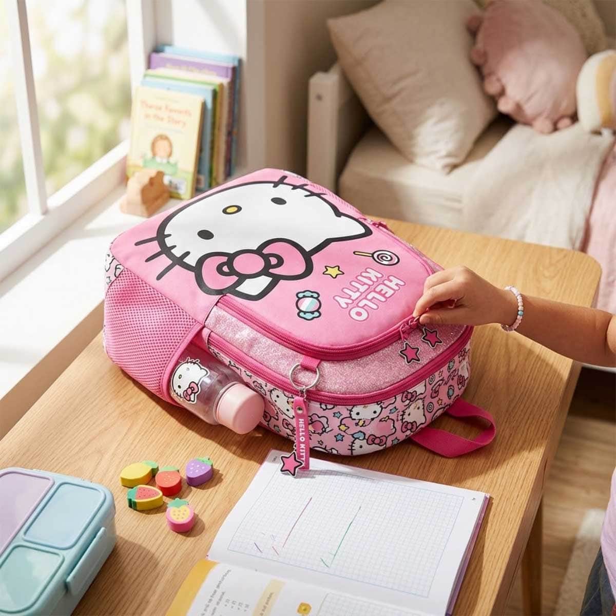 Hello Kitty 16" FKST-30210 School Backpack Girls, 5-7 Years