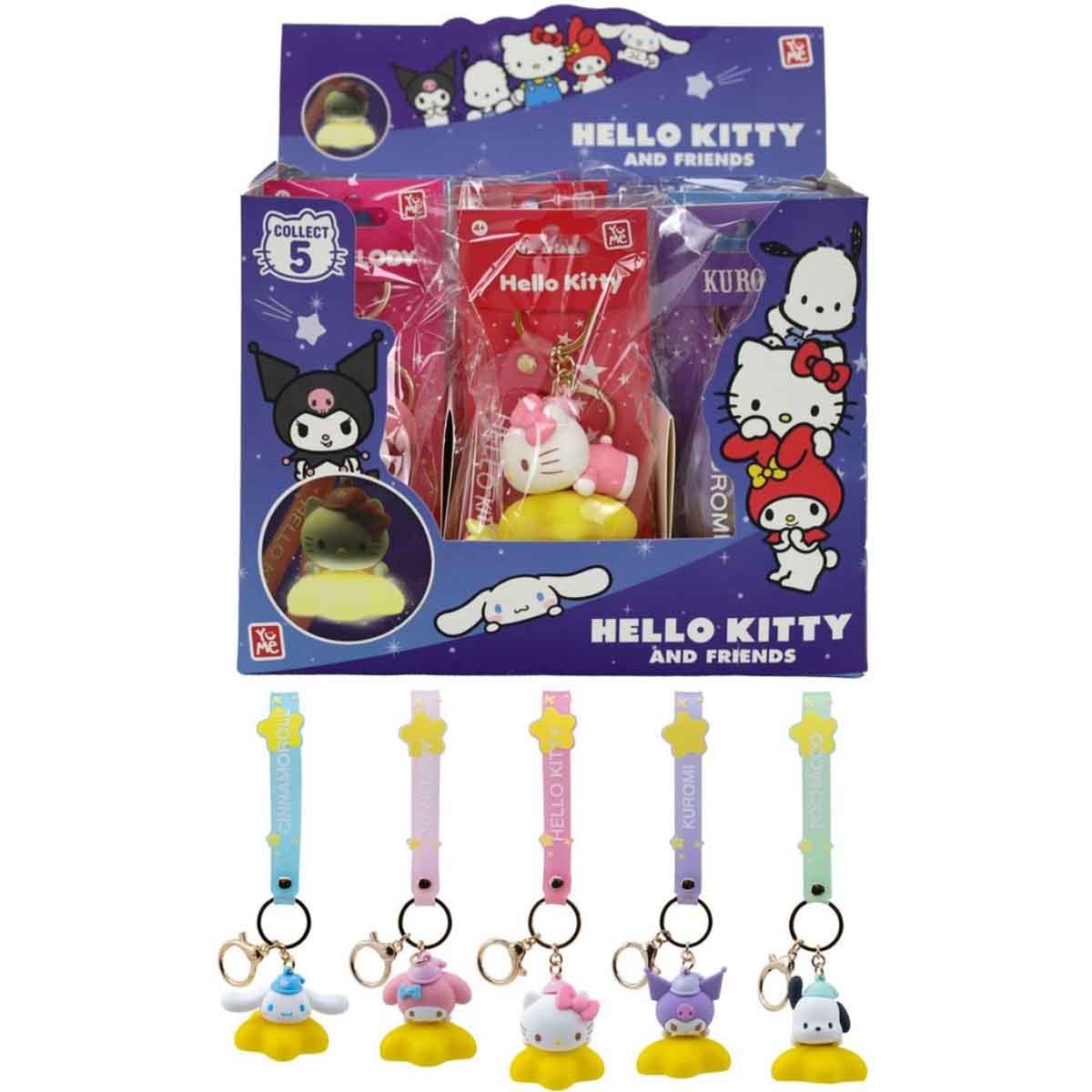 هالو كيتي ميدالية نجمة مضيئة منوعة للبنات، 5-7 سنوات