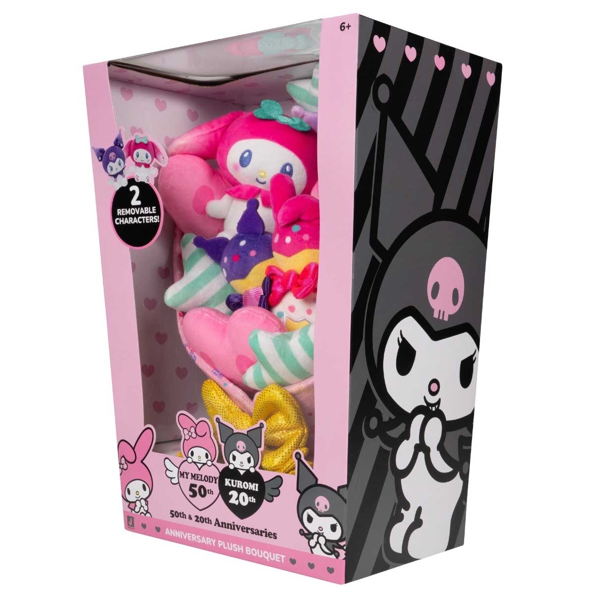 باقة زهور قطيفة من هيلو كيتي وأصدقائها مقاس 12 بوصة للبنات، من 6 إلى 8 سنوات