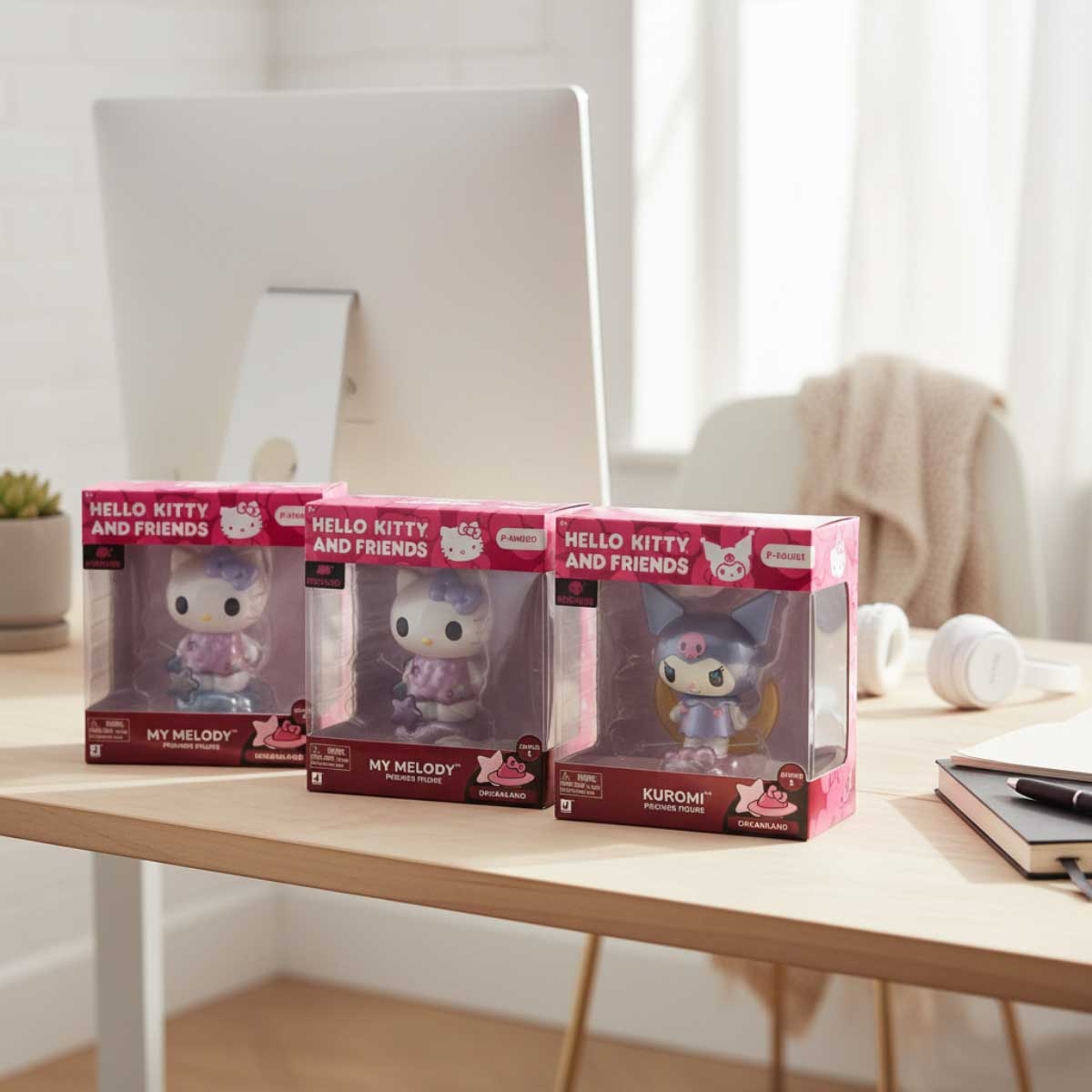 مجموعة شخصيات هيلو كيتي وأصدقائها المميزة، مقاس 4 بوصات، للبنات من عمر 6 إلى 8 سنوات