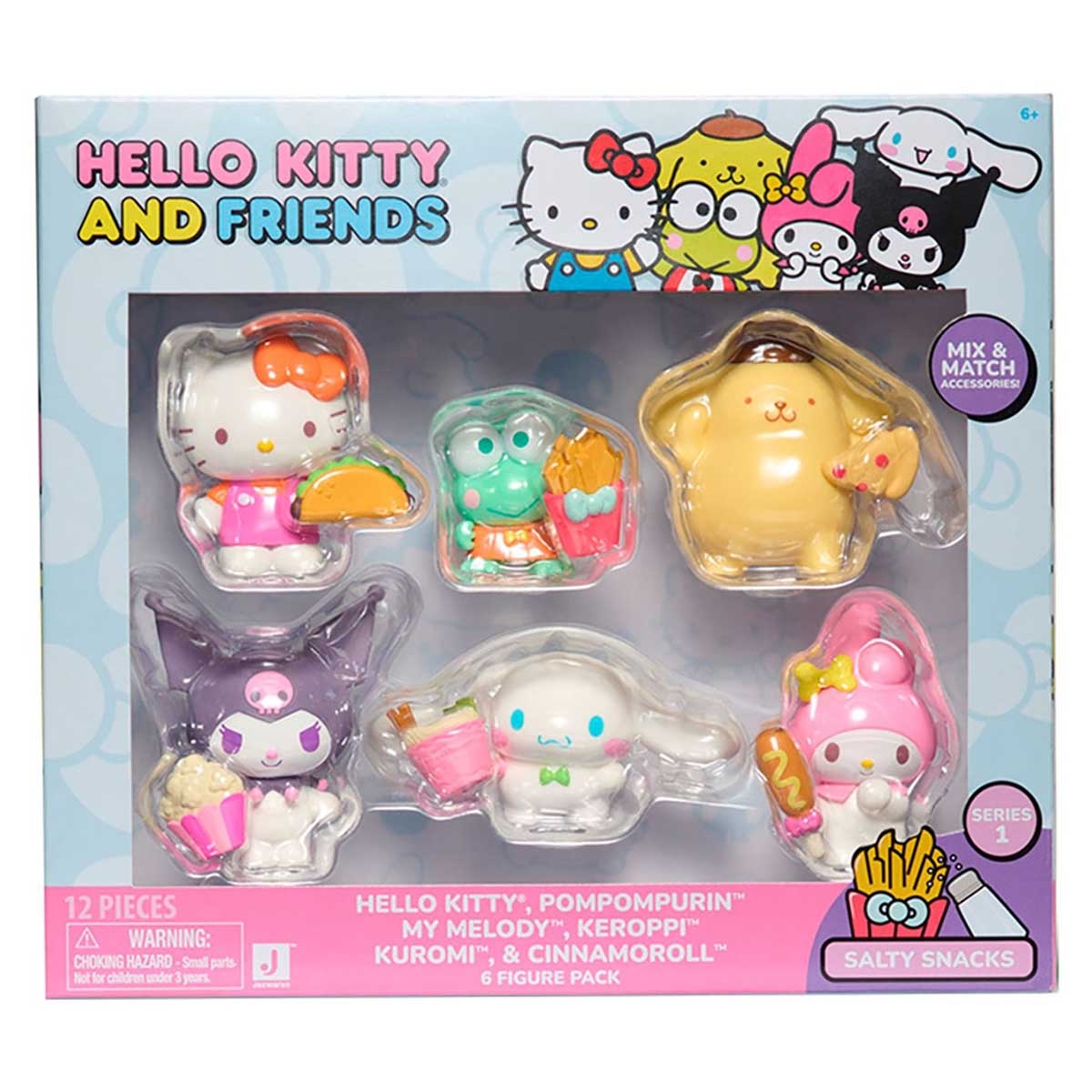 مجموعة شخصيات هيلو كيتي وأصدقائها المكونة من 6 قطع، للبنات من عمر 6 إلى 8 سنوات