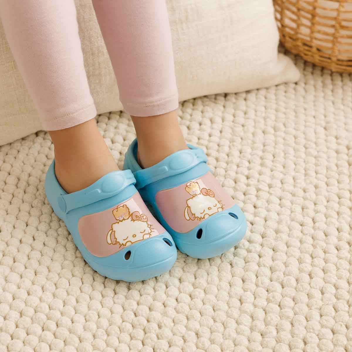 Hello Kitty EU Blue Lightweight & Comfortable Slip-On Sandals Kids Klogs Girls
