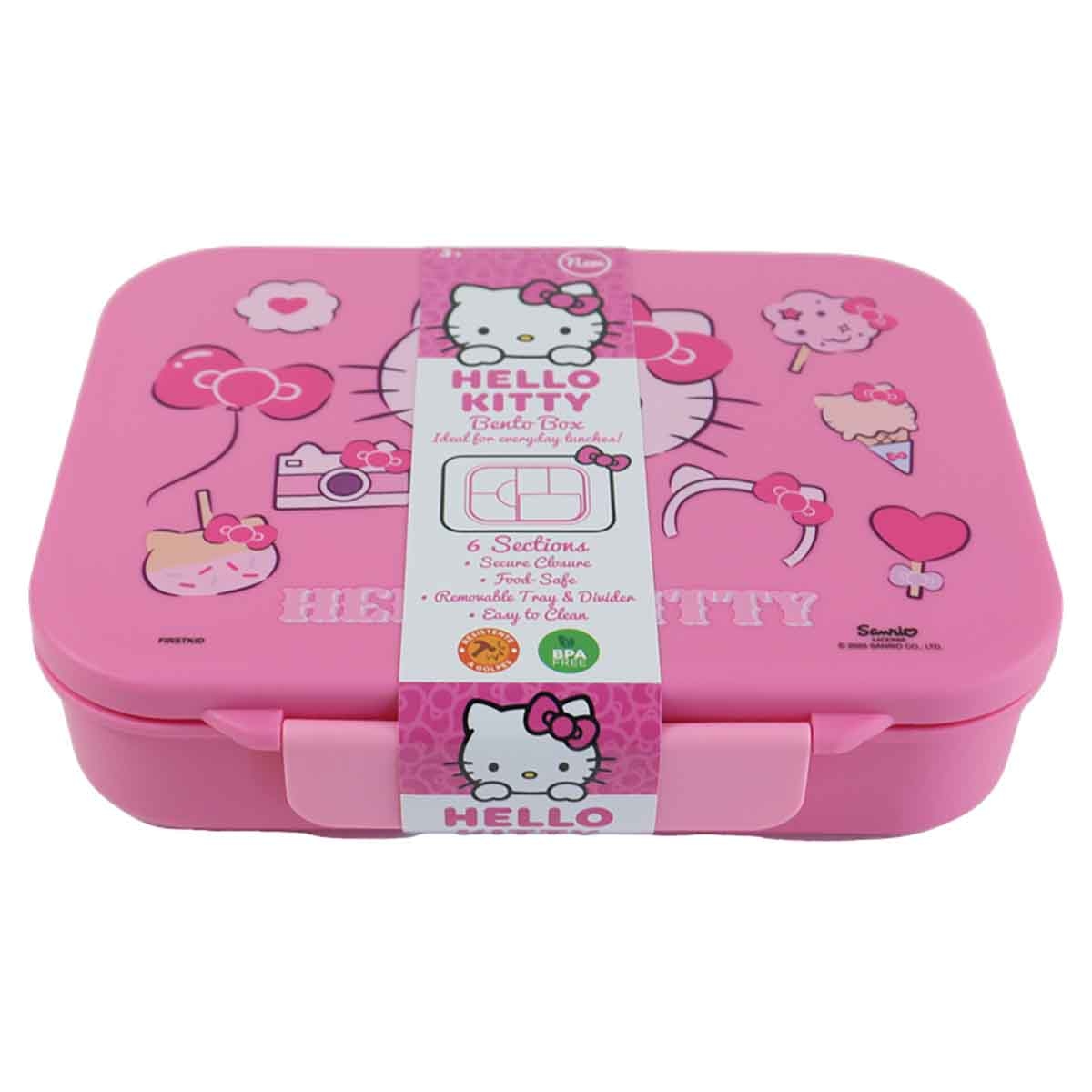 Hello Kitty 1100ml BPA-Free 6-Compartment Bento Lunch Box