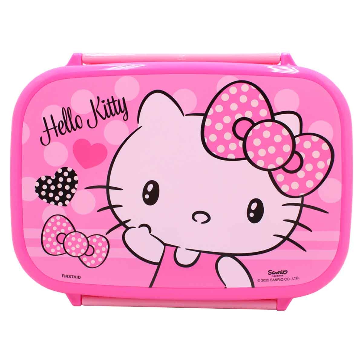 هيلو كيتي صندوق غداء سانريو مضاد للتسرب مع صينية داخلية