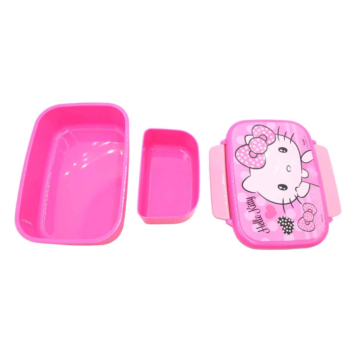 هيلو كيتي صندوق غداء سانريو مضاد للتسرب مع صينية داخلية
