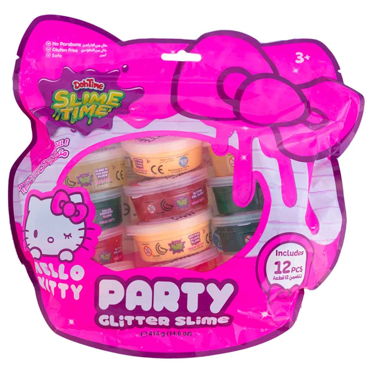 Hello Kitty Part Glitter Slime Kit Unisex, 3-4 Years
