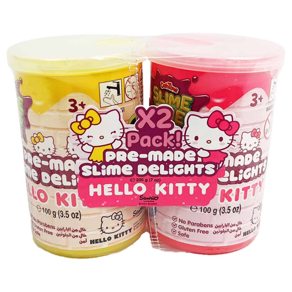 Hello Kitty Pre-Made Slime Delights Unisex, 3-4 Years, Pack of 2