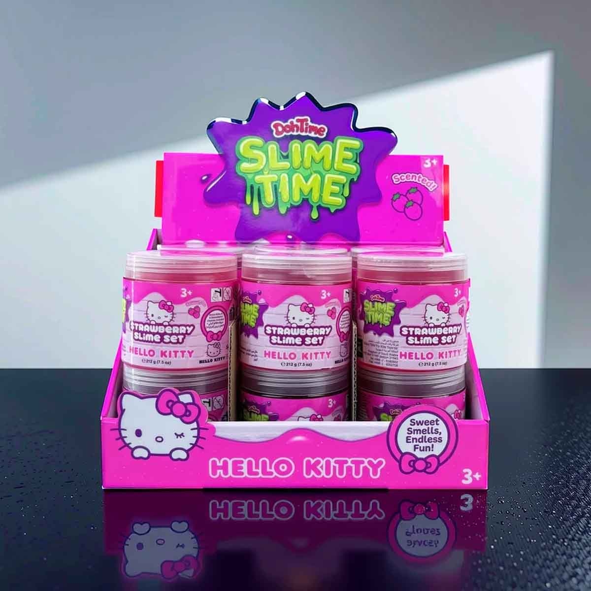 Hello Kitty Strawberry Scented Slime Set Unisex, 3-4 Years