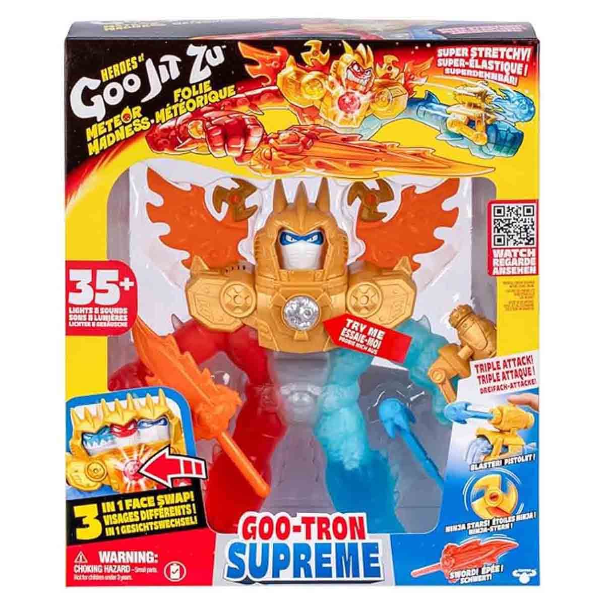 Heroes of Goo Jit Zu 5" S13 Goo-Tron Supreme Non-Language Meteor Madness Action Figure Set Boys, 5-7 Years