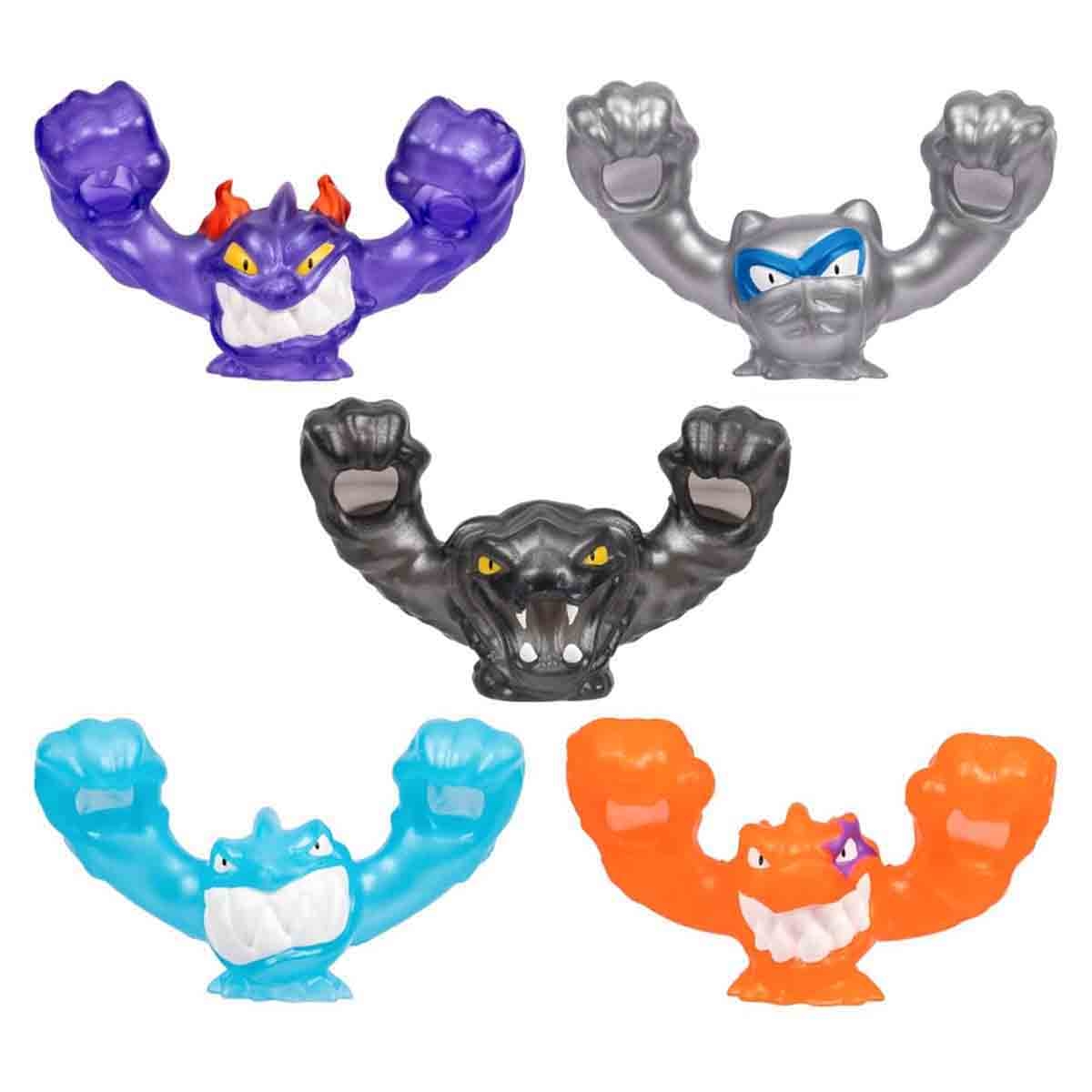 Heroes of Goo Jit Zu 2" S13 Meteor Madness Cosmic Metallic Goo Slingers Boys, 5-7 Years, Pack of 5