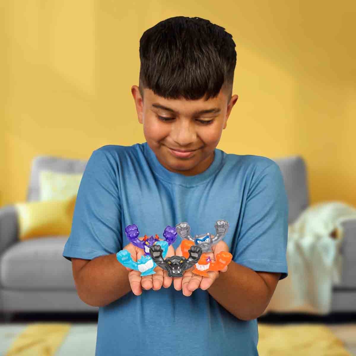 Heroes of Goo Jit Zu 2" S13 Meteor Madness Cosmic Metallic Goo Slingers Boys, 5-7 Years, Pack of 5