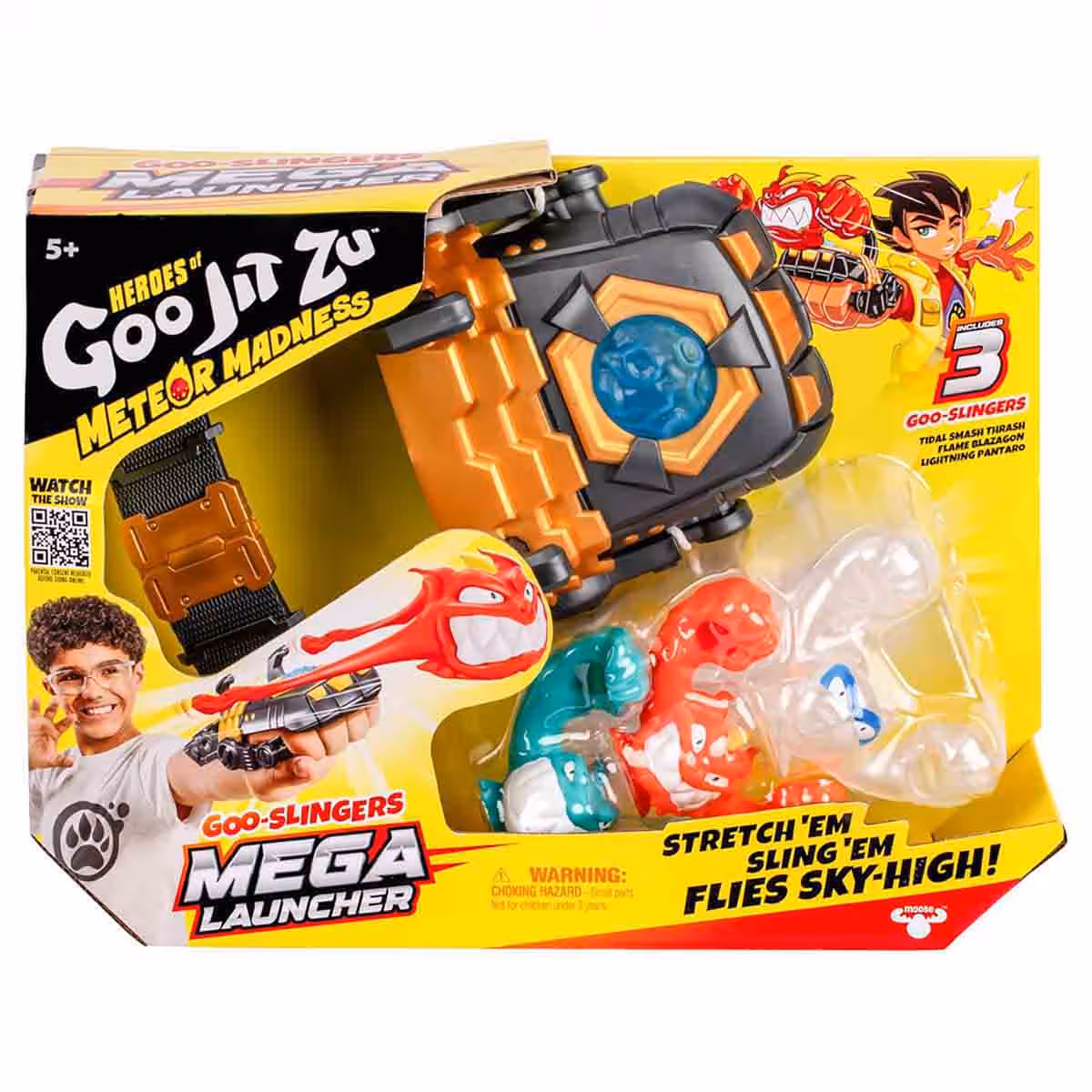 Heroes of Goo Jit Zu S13 Meteor Madness GOO Slingers Mega Launcher Boys, 5-7 Years