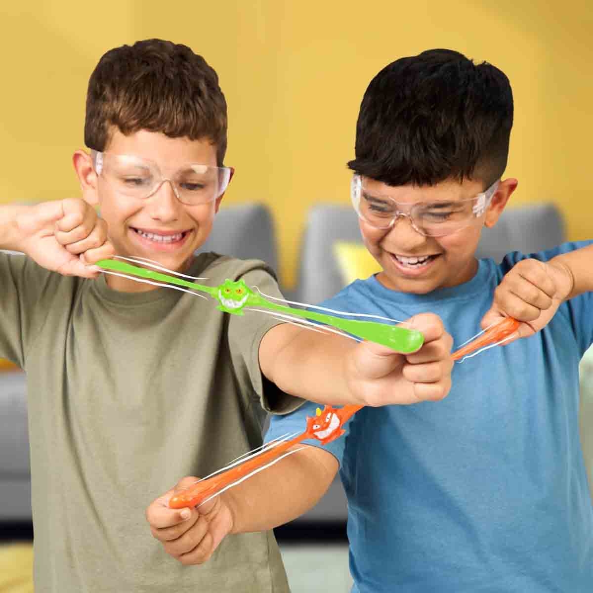 Heroes of Goo Jit Zu 2" S13 Meteor Madness Stretch & Launch Hyper Blast Goo Slingers Boys, 5-7 Years, Pack of 5