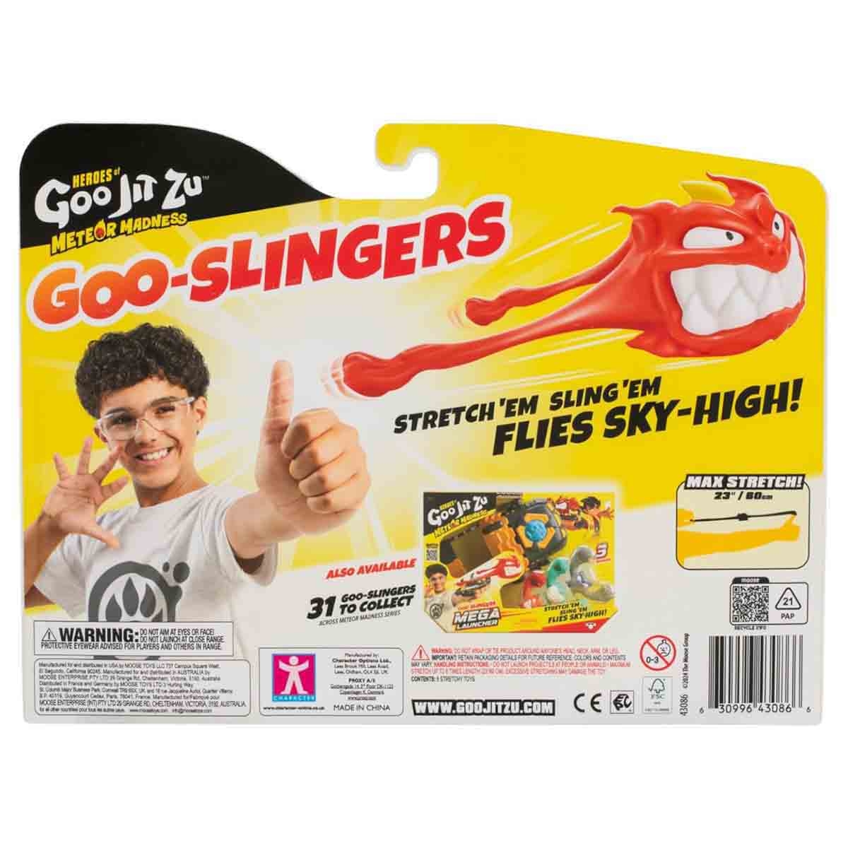 Heroes of Goo Jit Zu 2" S13 Meteor Madness Stretch & Launch Hyper Blast Goo Slingers Boys, 5-7 Years, Pack of 5