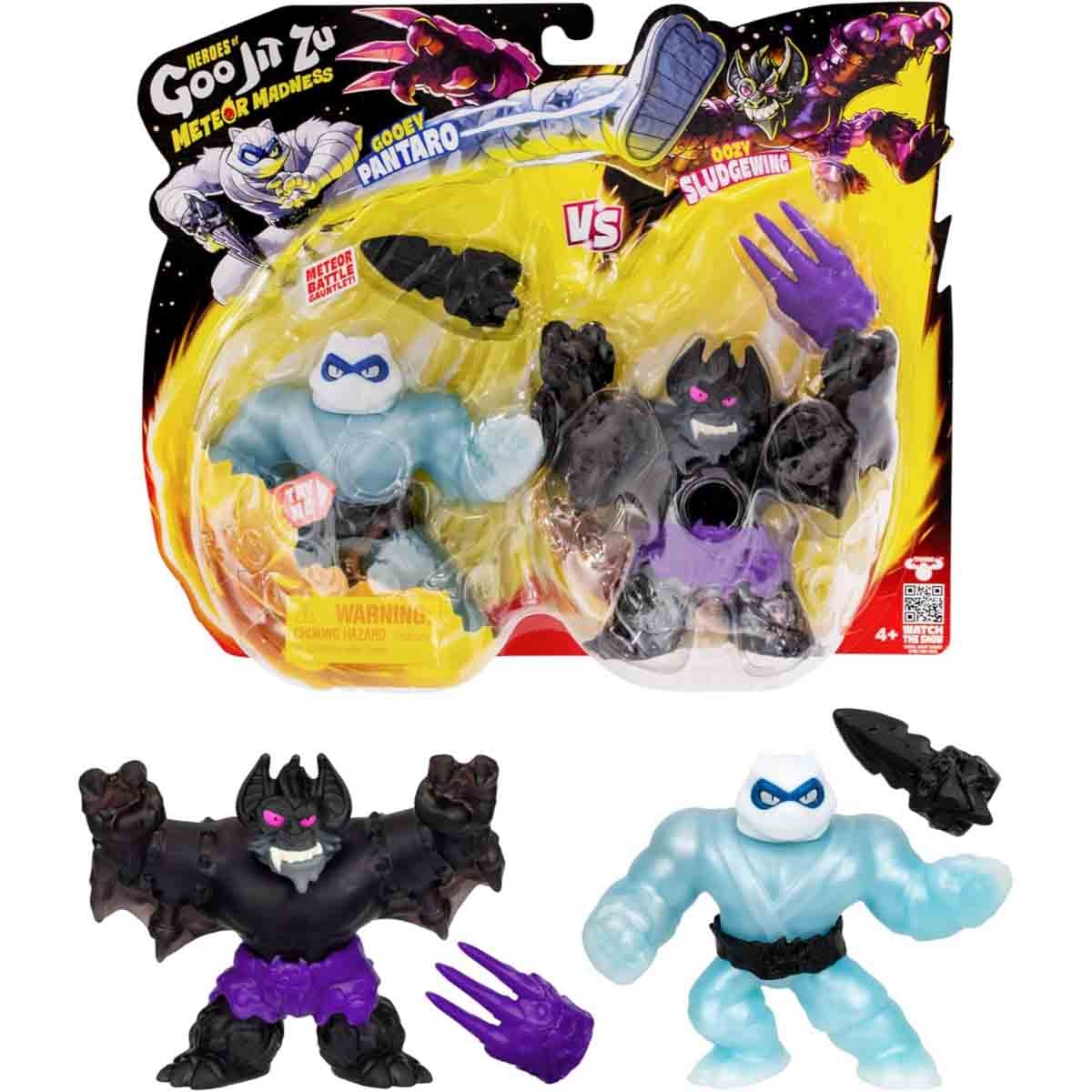 Heroes of Goo Jit Zu 5" S13 Pantaro vs Sludgewing Meteor Madness Action Figure Set Boys, 5-7 Years