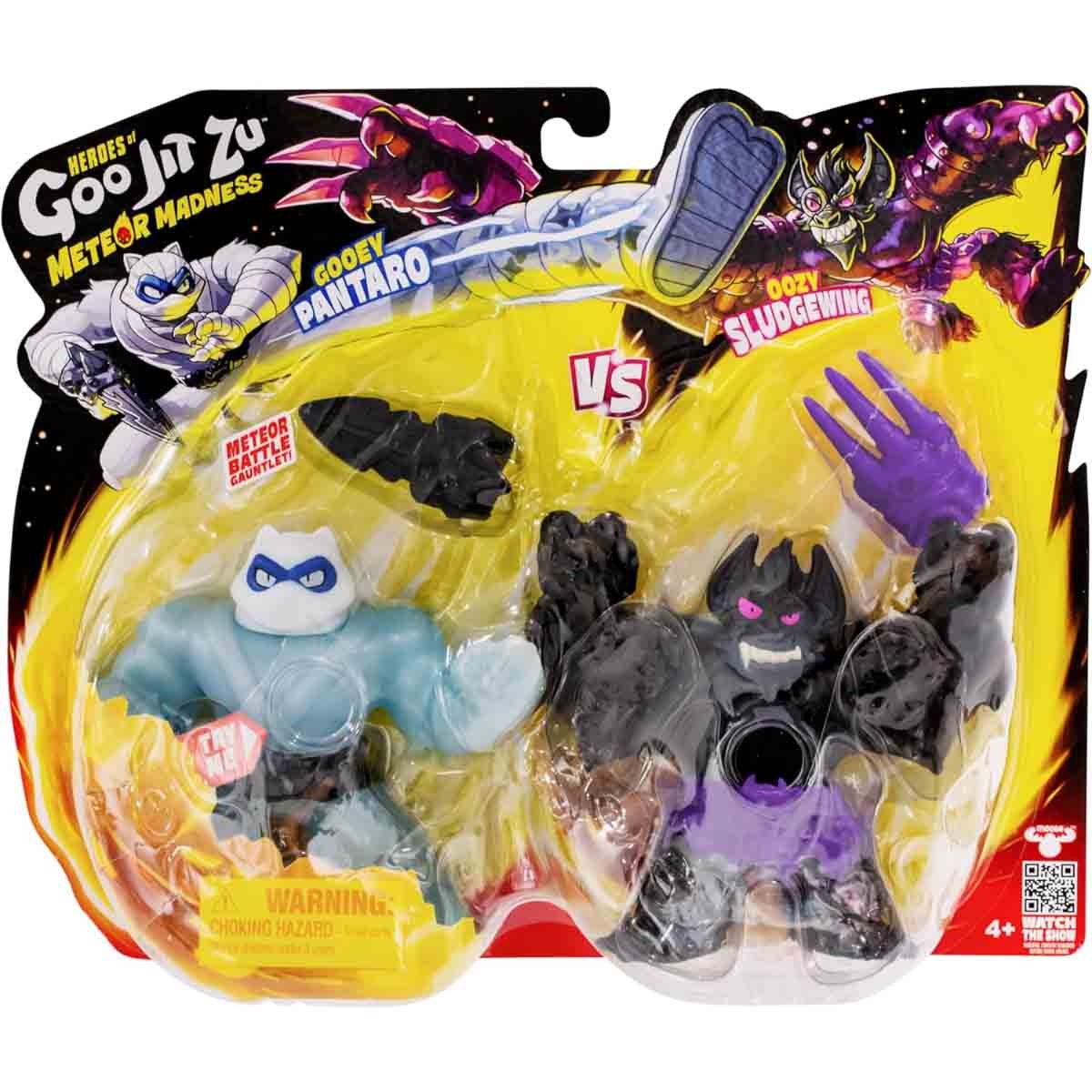 Heroes of Goo Jit Zu 5" S13 Pantaro vs Sludgewing Meteor Madness Action Figure Set Boys, 5-7 Years