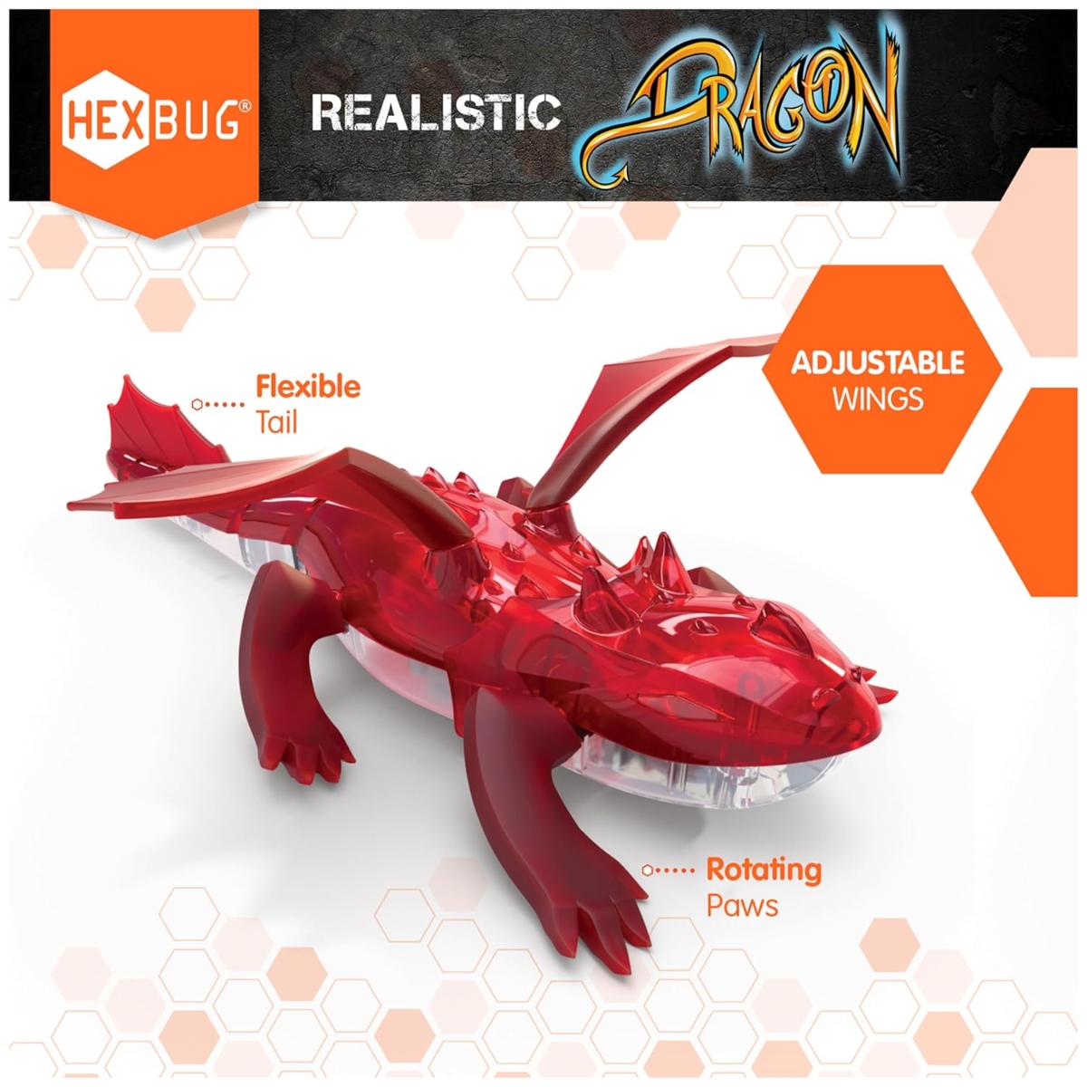 Hex Bots Assorted Remote Controlled Robot Dragon Unisex, 5-7 Years