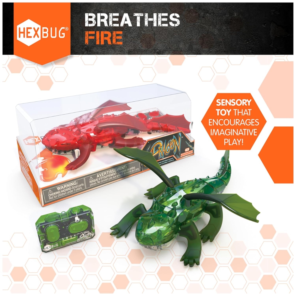 Hex Bots Assorted Remote Controlled Robot Dragon Unisex, 5-7 Years
