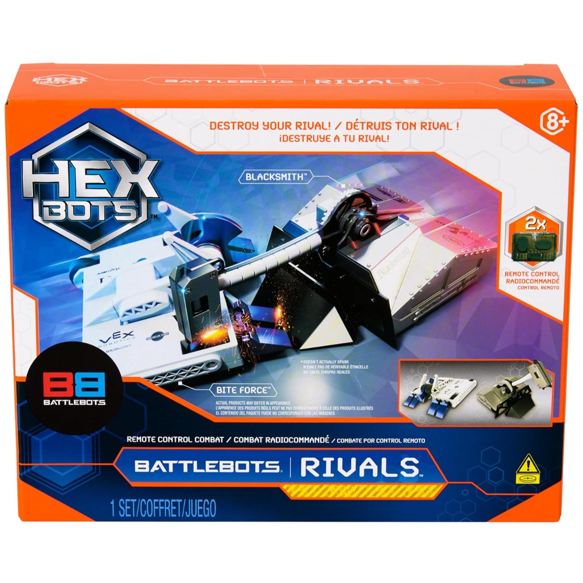 هيكس بوتس لعبة روبوت باتلبوتس ريفالز 4.0 بتحكم عن بعد للجنسين، 8-10 سنوات