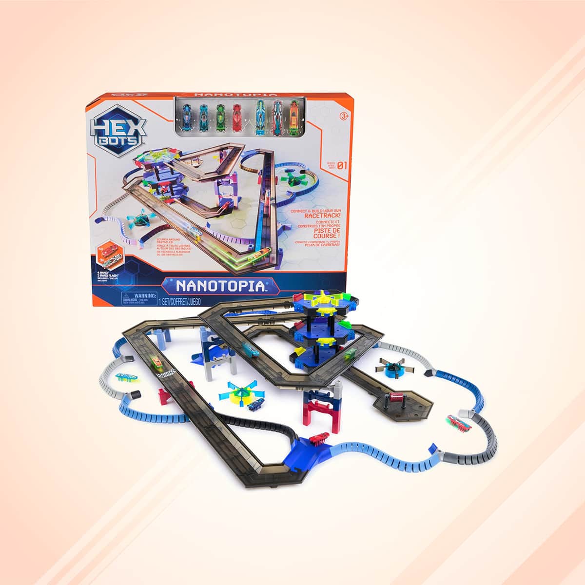 Hex Bots Nanotopia Racetrack Play Set Unisex, 3-4 Years