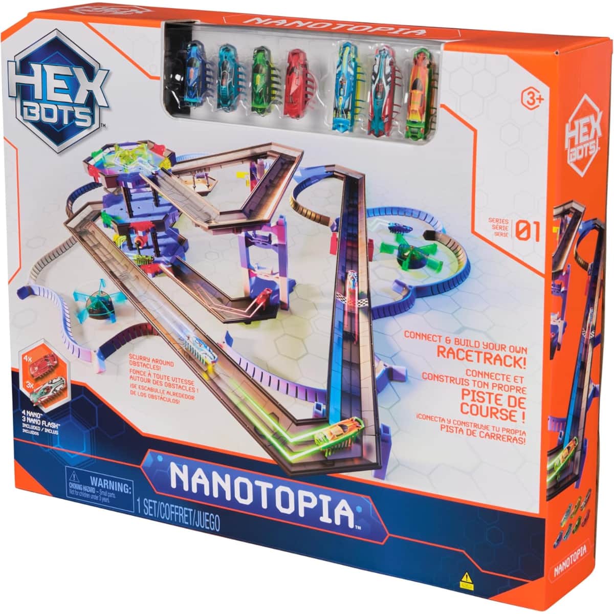 Hex Bots Nanotopia Racetrack Play Set Unisex, 3-4 Years