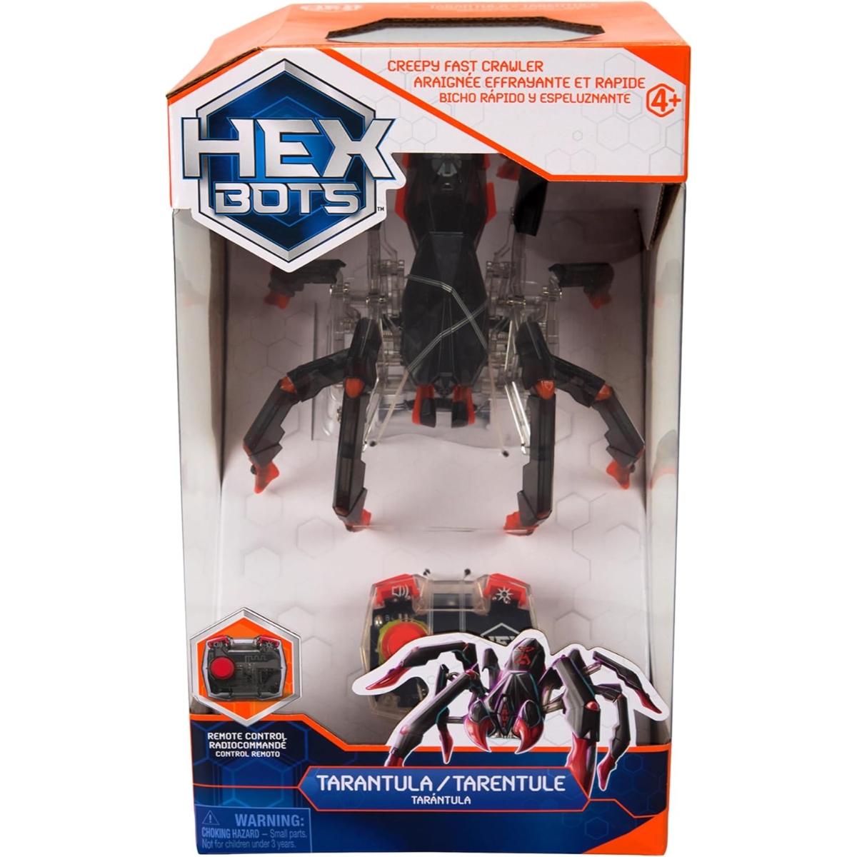 Hex Bots Remote Control Black Widow Robotic Toys Unisex, 5-7 Years