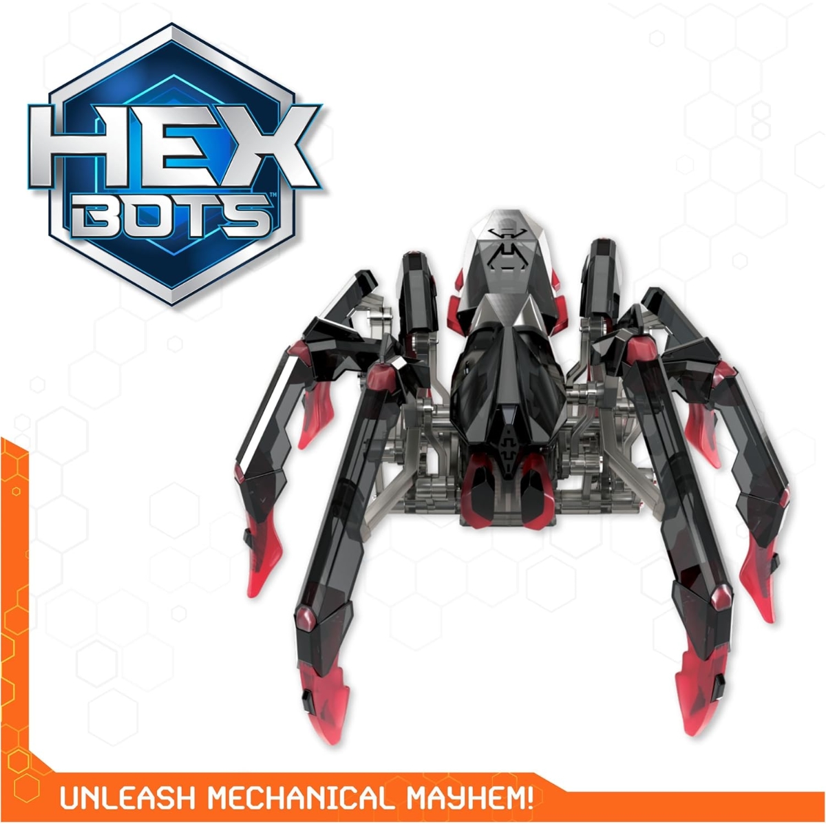 Hex Bots Remote Control Black Widow Robotic Toys Unisex, 5-7 Years