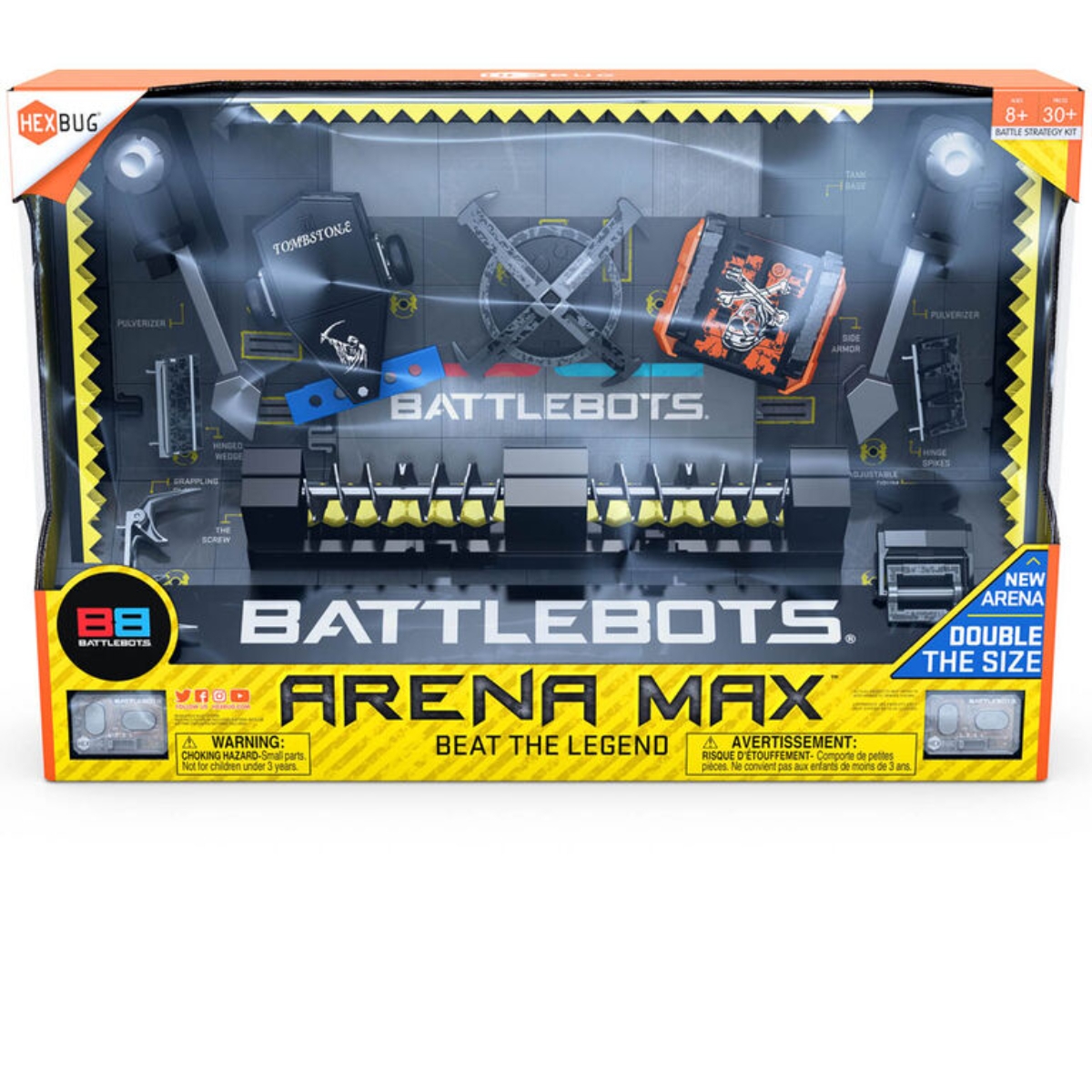 Hex Bug Battle Bots Arena Max Remote Control Game Unisex, 8-10 Years