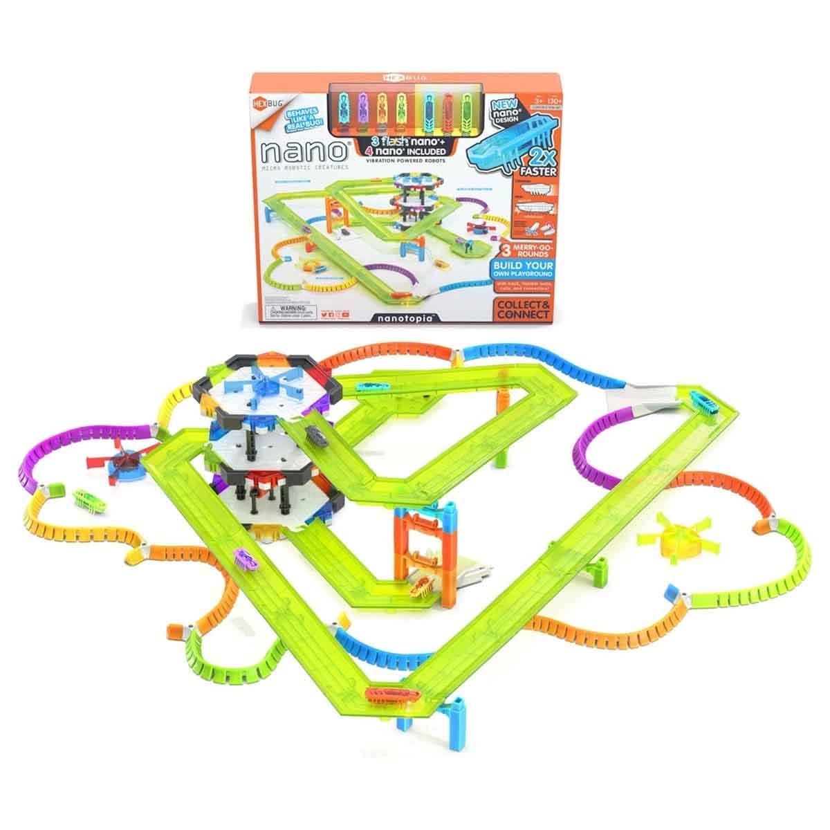 Hex Bug Nano Zone & Nanotopia with Cocomelon Build A Vehicle & Figure Playset Bundle Unisex, 3-4 Years