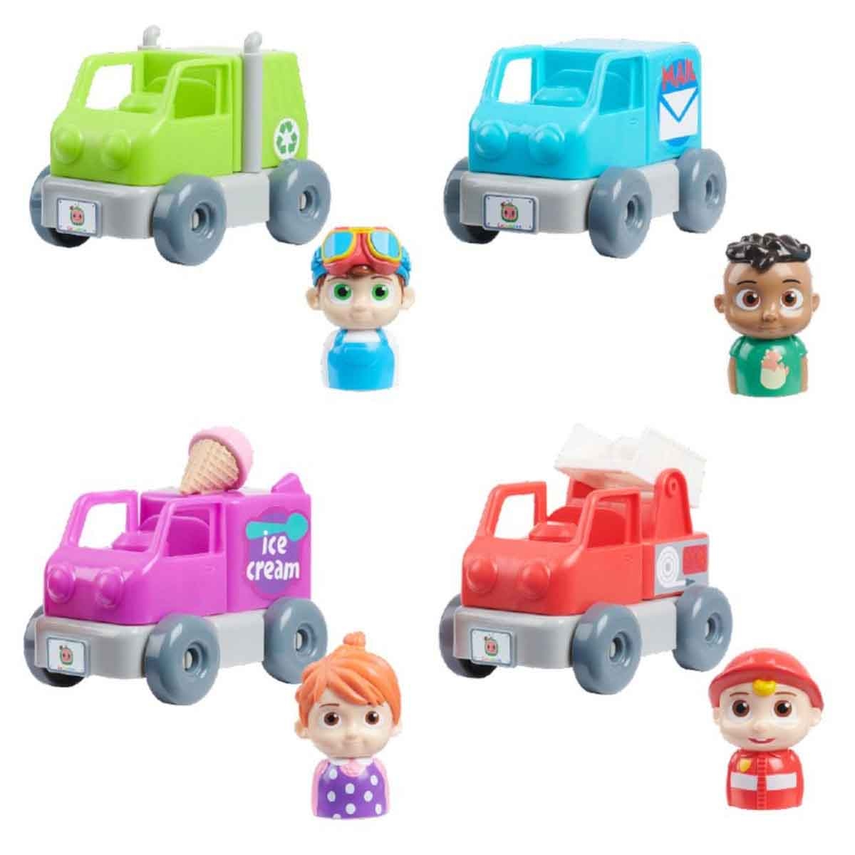 Hex Bug Nano Zone & Nanotopia with Cocomelon Build A Vehicle & Figure Playset Bundle Unisex, 3-4 Years