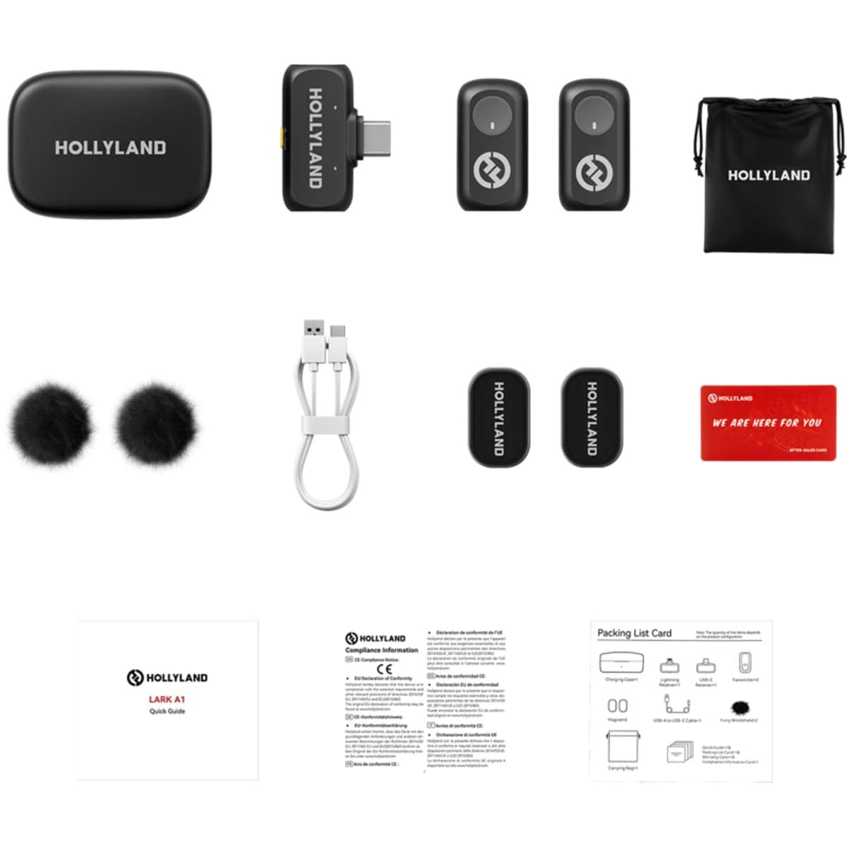 Hollyland Lark A1 Duo USB-C Version Wireless Microphone System