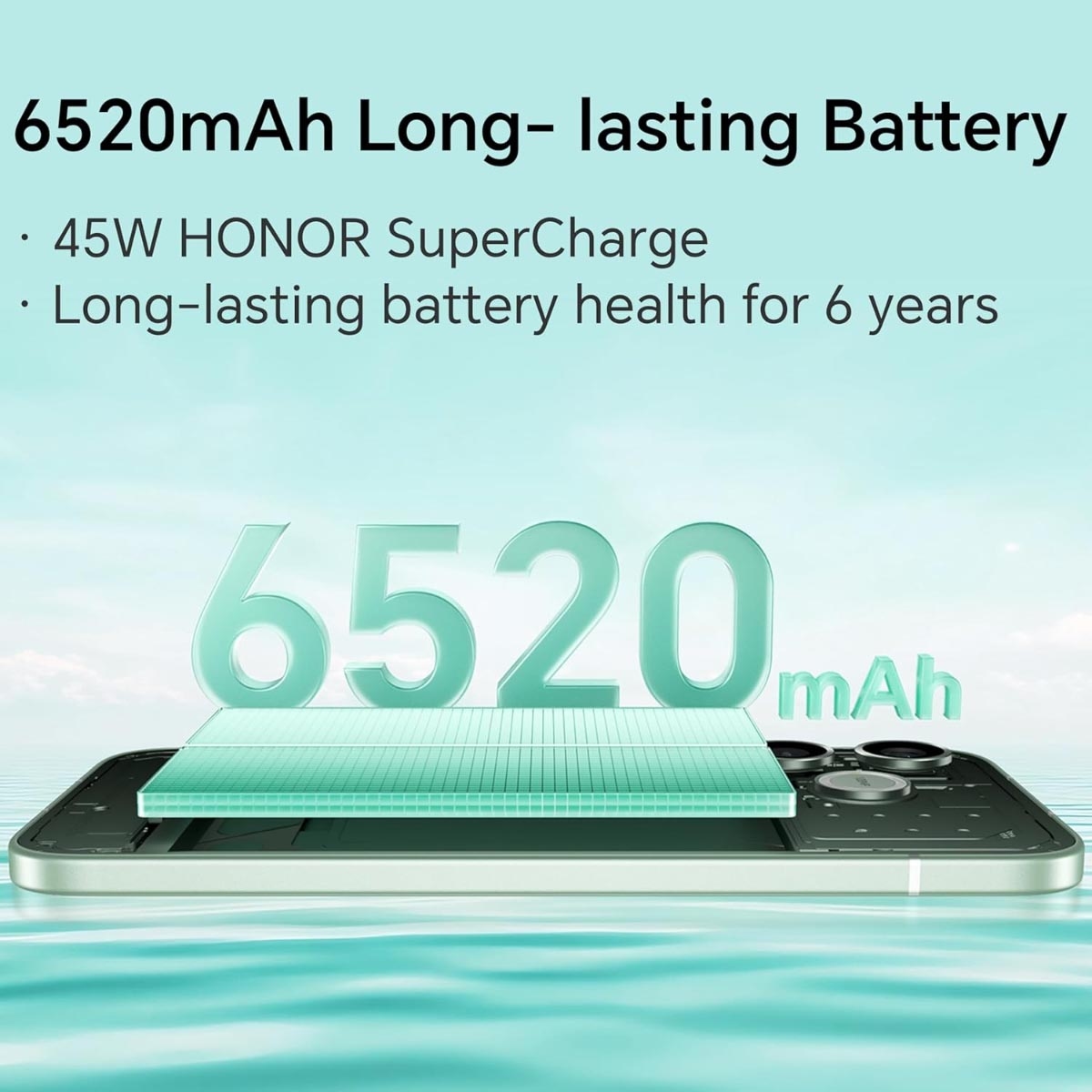 هونر 600 لايت 5G جوال أندرويد (8 جيجابايت + 128 جيجابايت)، إصدار السعودية - أسود مخملي